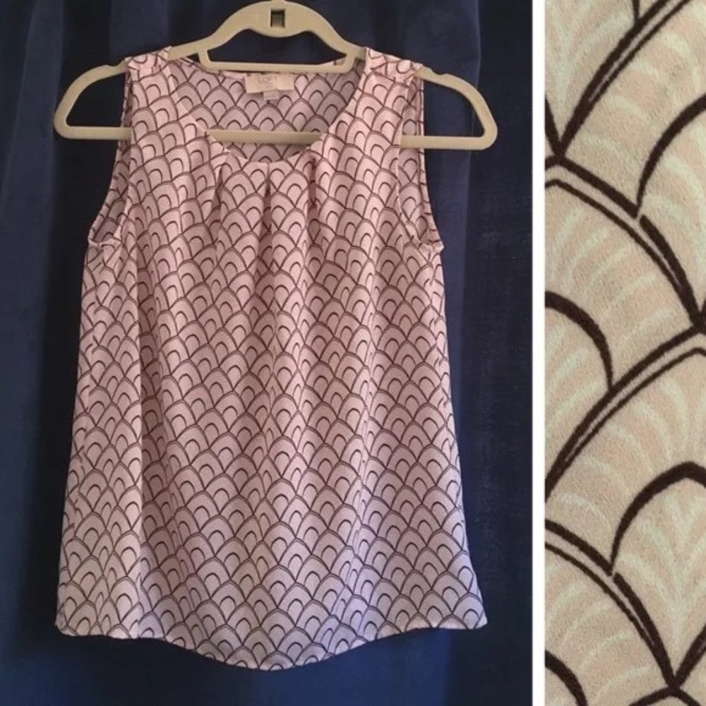 LOFT | Scallop Print Shell